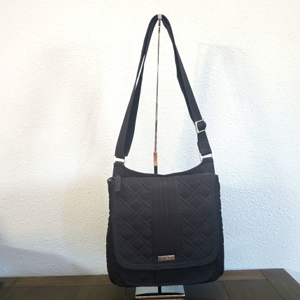 CLOSET CLEAR OUT! Vera Bradley Quilted Crossbody Bag, Black. NWOT